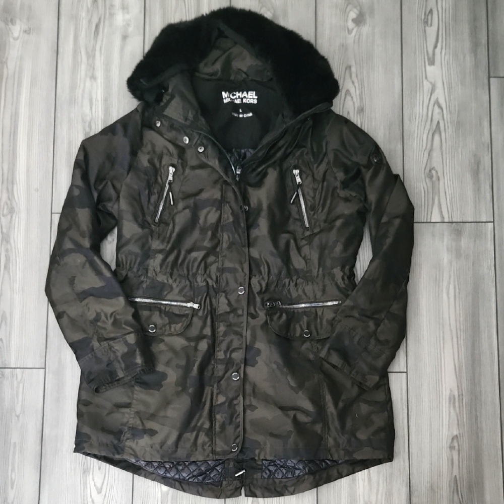 Michael Kors Faux-fur Hooded Coat - Picture 2 of 10